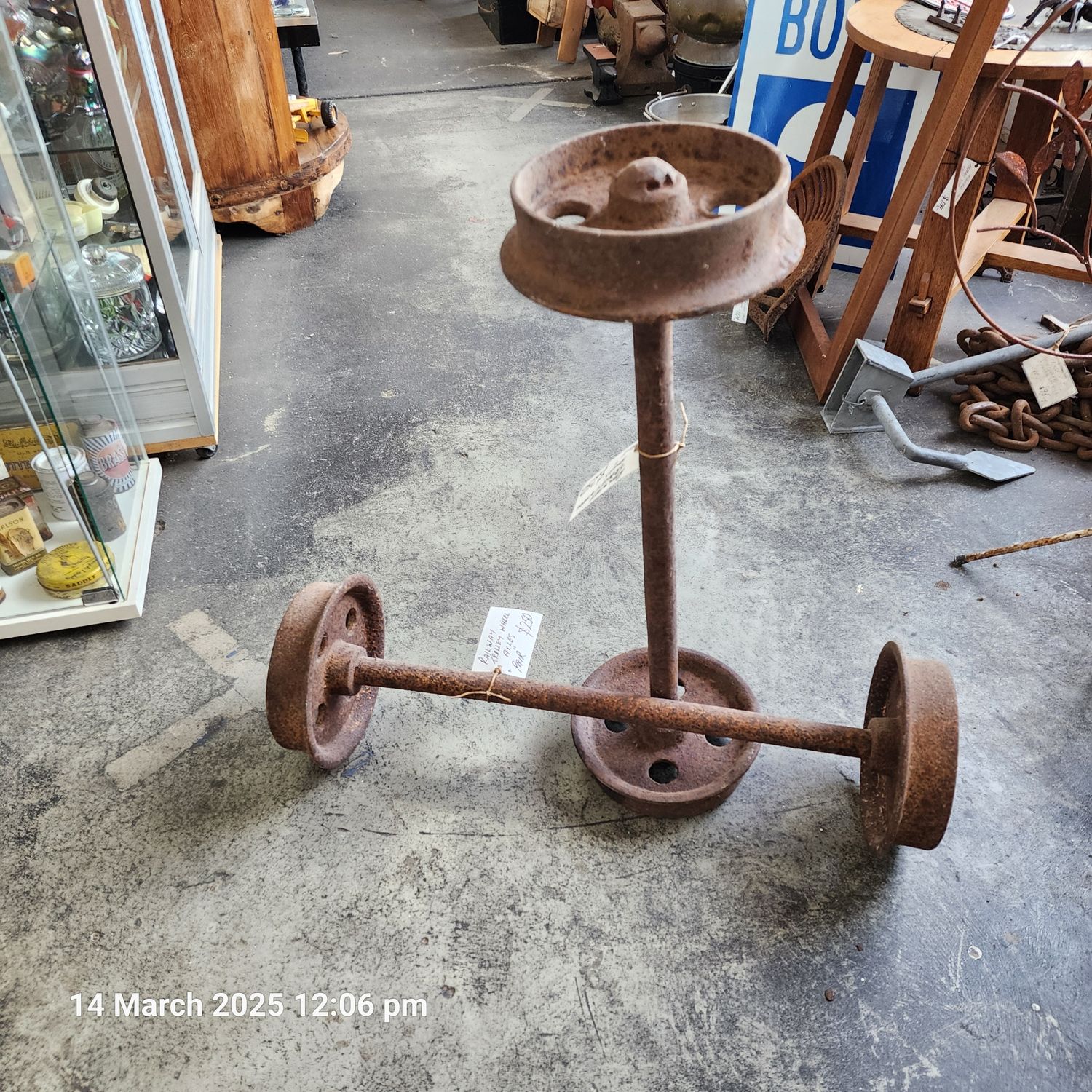 RAILWAY TROLLEY AXLES PAIR