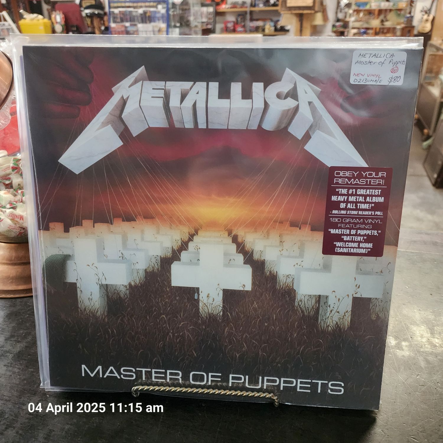METALLICA MASTER OF PUPPETS LP NEW