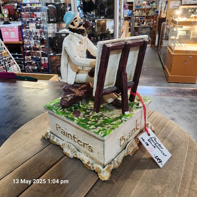 PAINTER'S MECHANICAL MONEY BANK