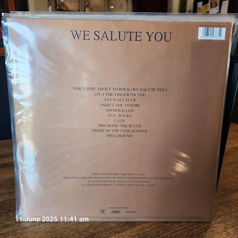 ACDC  FOR THOSE ABOUT TO ROCK WE SALUTE YOU  NEW
