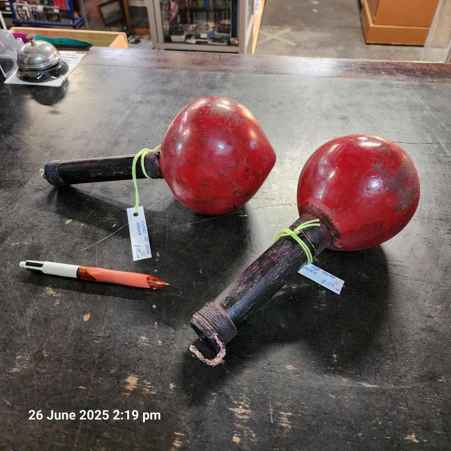 RED GOURD MARACA