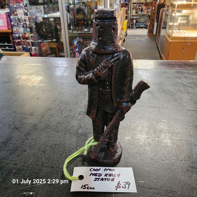 Cast iron Ned Kelly statue 15cm
