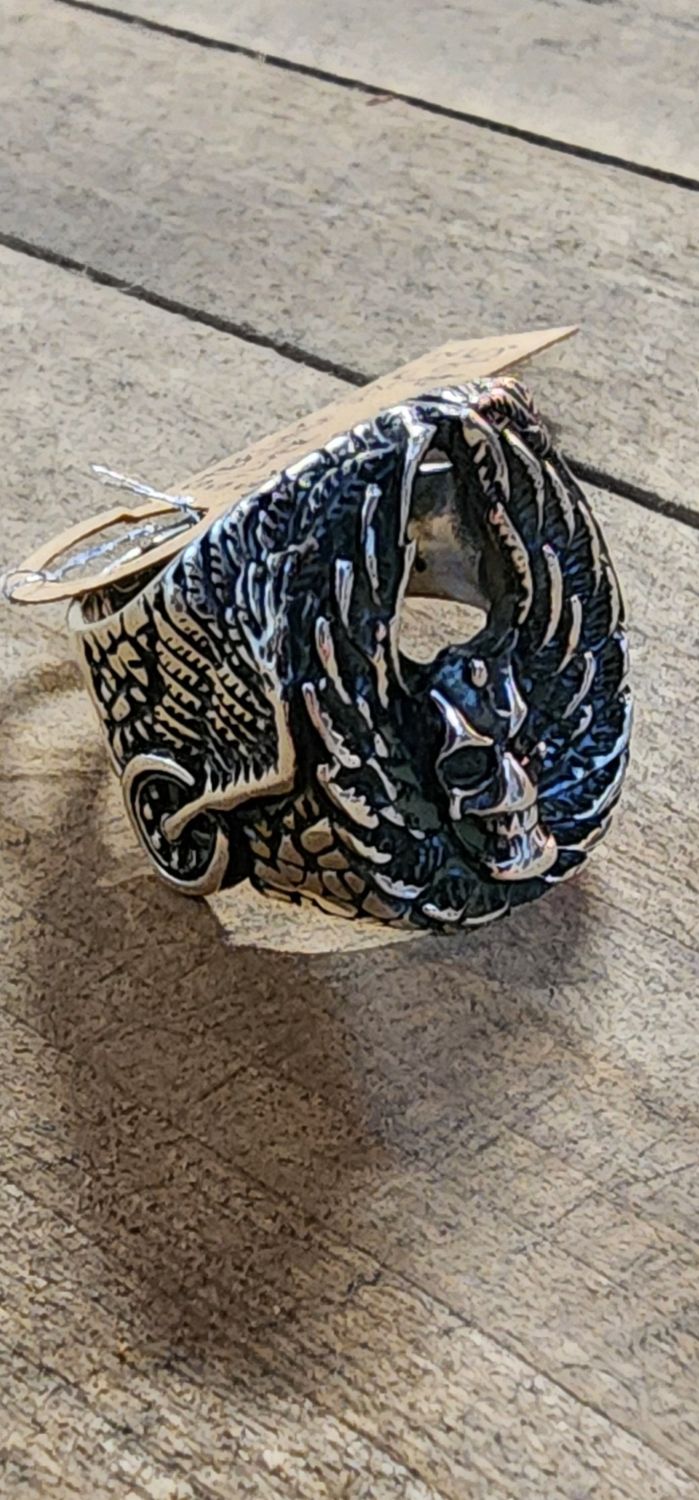 STERLING SILVER 925 MENS SKULL RING SIZE 12 NEW