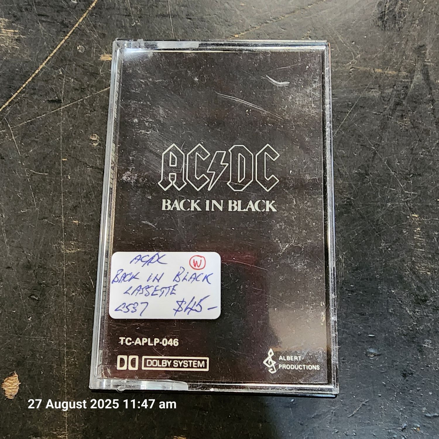 ACDC BACK IN BLACK CASSETTE