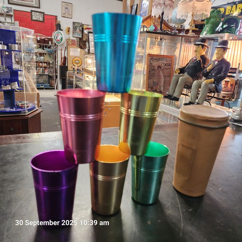 ANODISED TRAVEL CUP SET