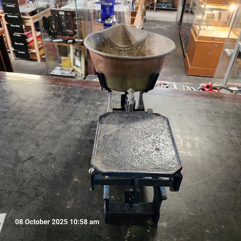 Antique hardware store scales
