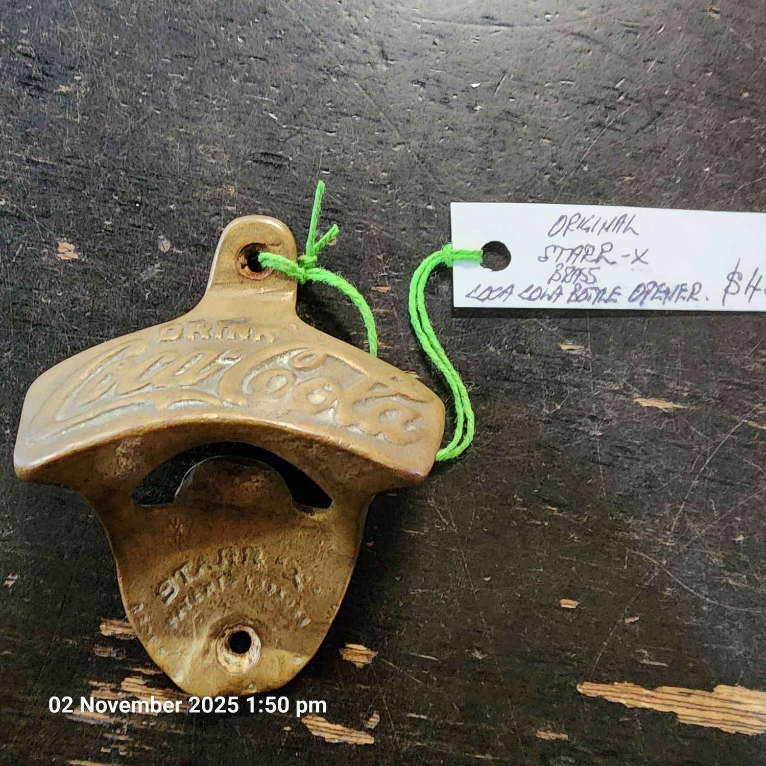 Coca cola original Starr x Brass bottle opener