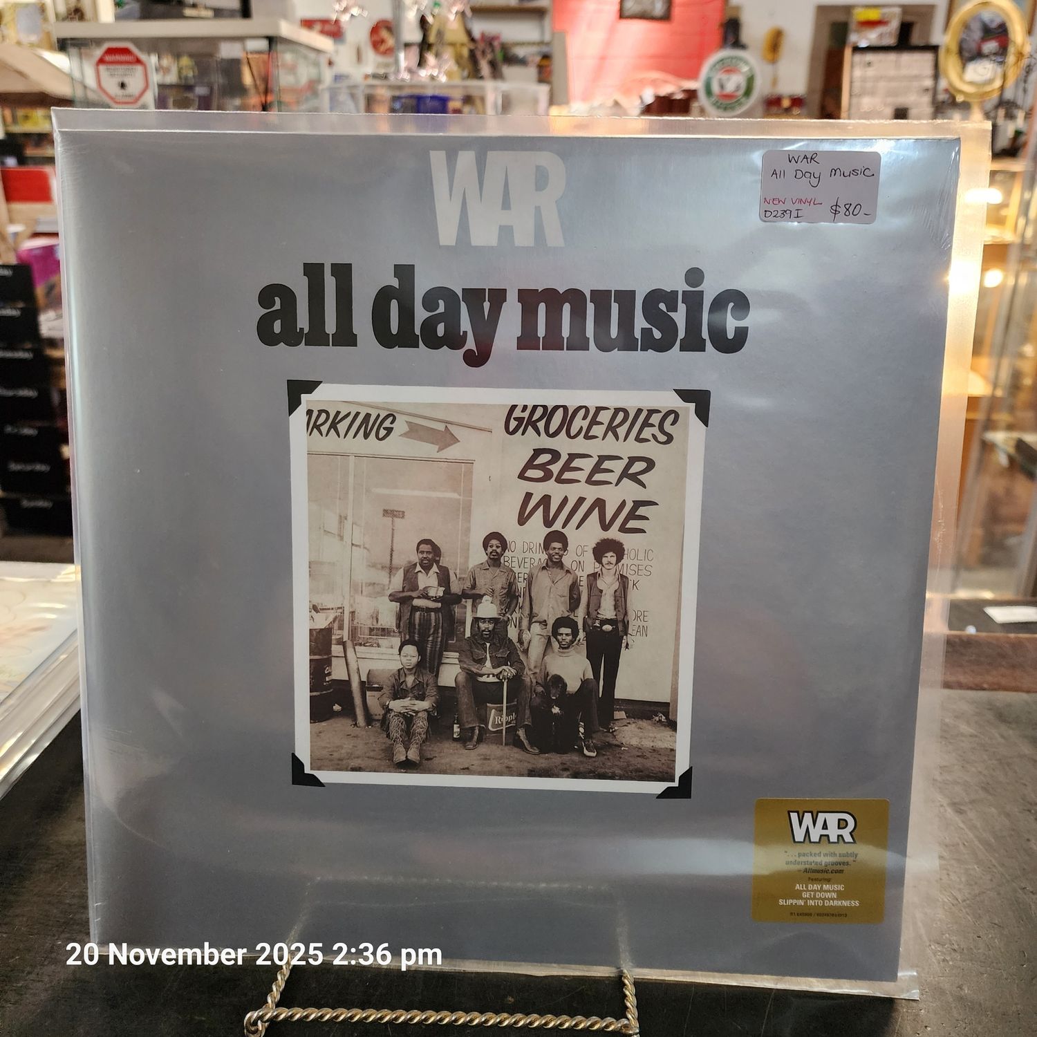 WAR  ALL DAY MUSIC  NEW VINYL