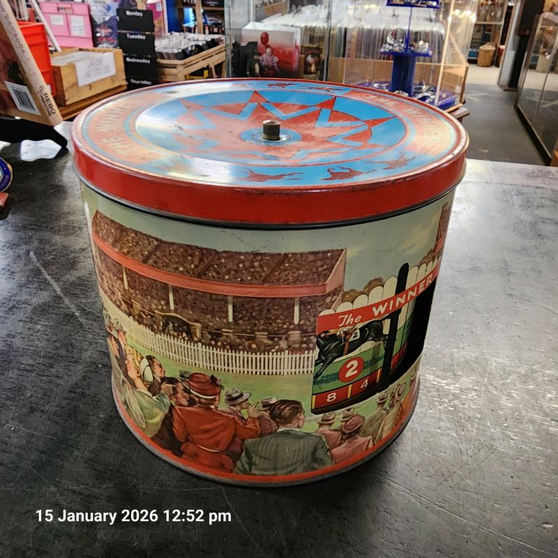 PEEK FREAN THE WINNER BISCUIT TIN