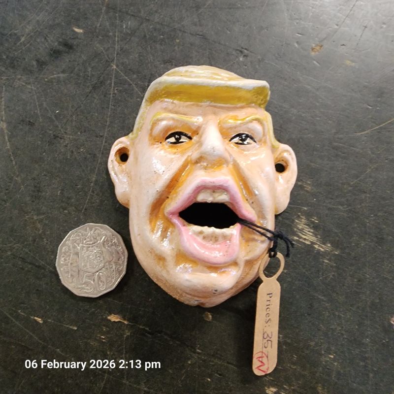 Donald Trump cast iron wall mount bottle opener