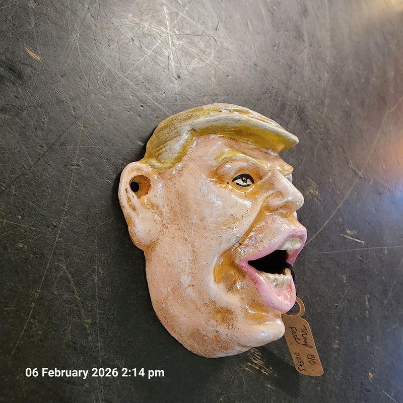 Donald Trump cast iron wall mount bottle opener