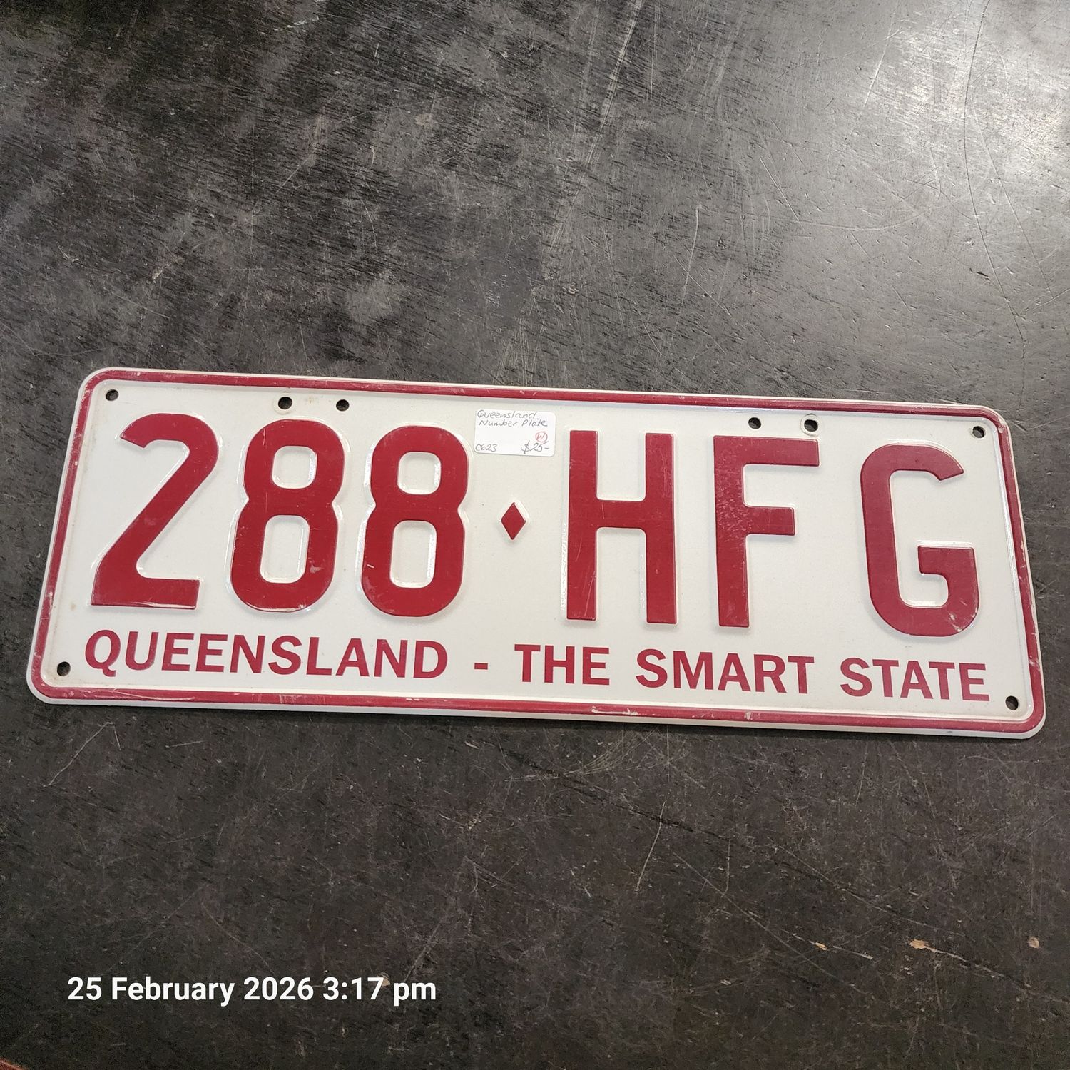 QUEENSLAND NUMBER PLATE
