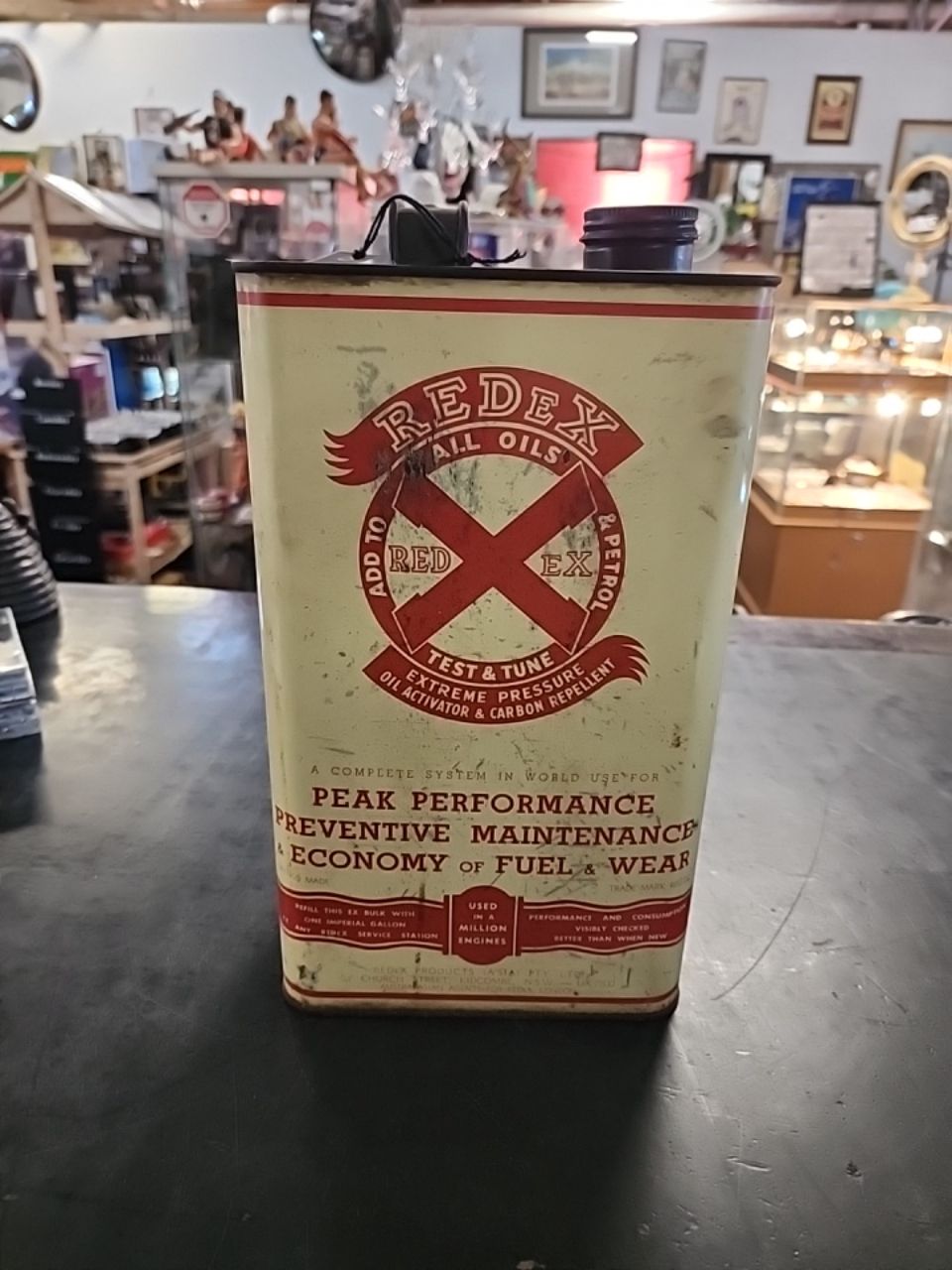 REDeX One imperial gallon oil can