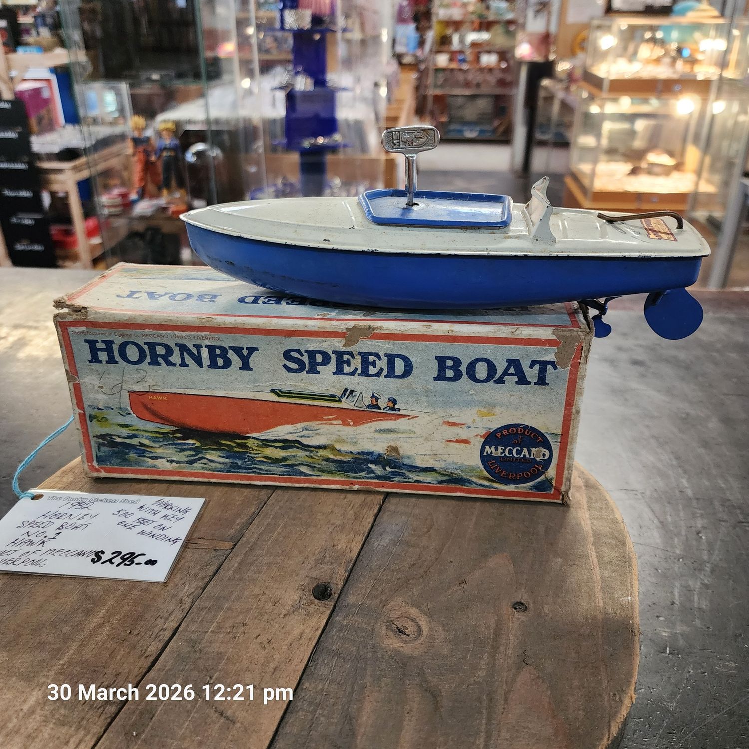 1932 HORNBY SPEED BOAT NO.1 HAWK