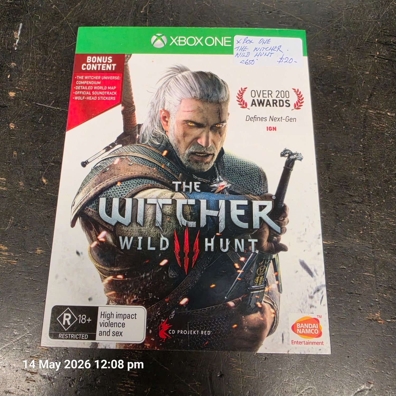 XBOX ONE  THE WITCHER 3 WILD HUNT