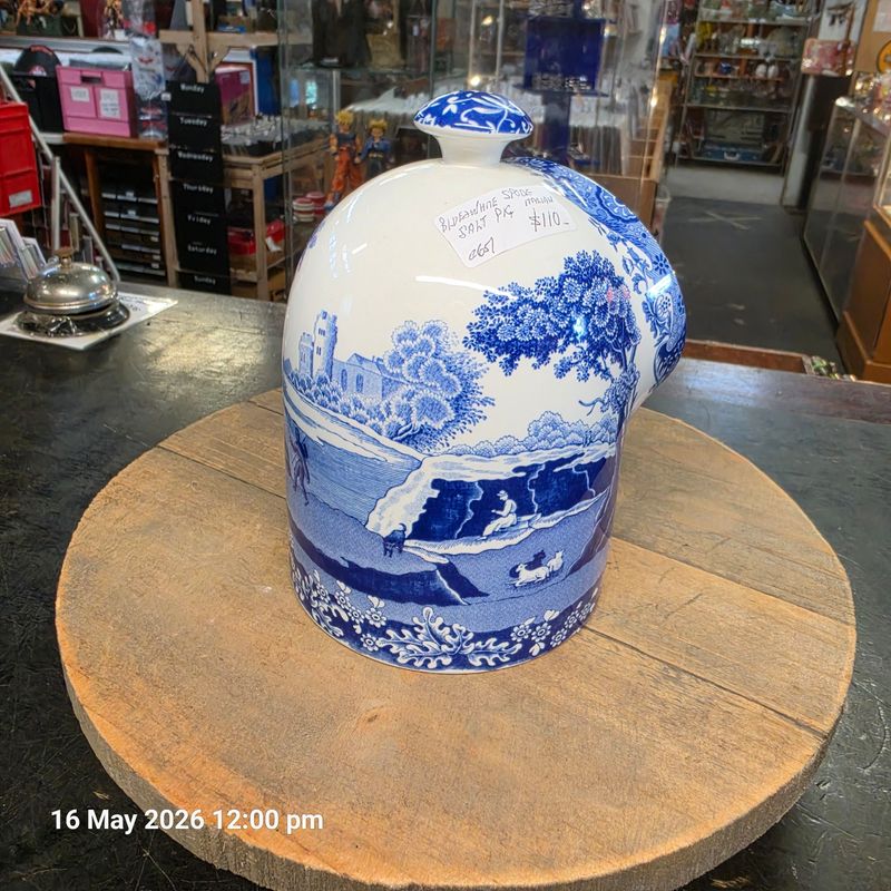 SPODE ITALIAN BLUE & WHITE SALT PIG