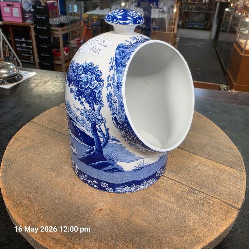 SPODE ITALIAN BLUE & WHITE SALT PIG