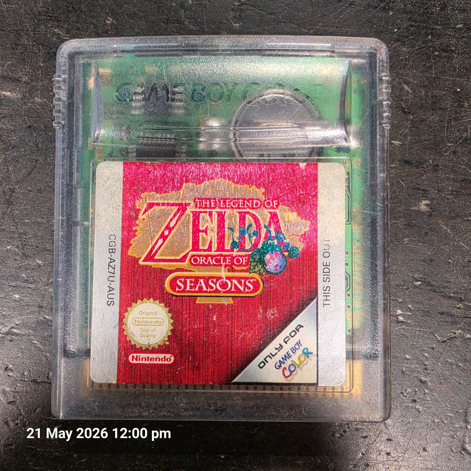 ZELDA ORACLE OF SEASONS GAME BOY COLOR