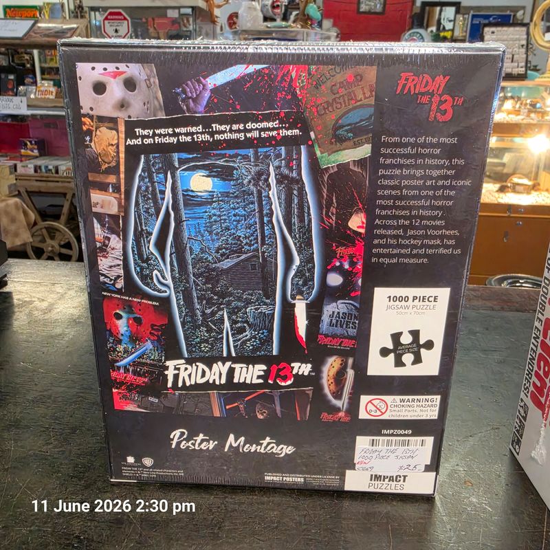 FRIDAY THE 13TH 1000 PIECE JIGSAW PUZZLE NEW