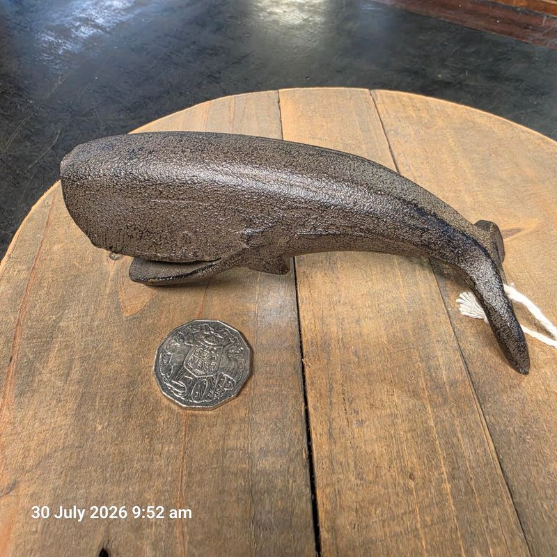 CAST IRON WHALE BOTTLE OPENER