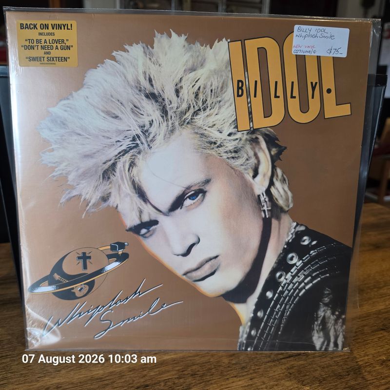 BILLY IDOL  WHIPLASH SMILE  NEW VINYL