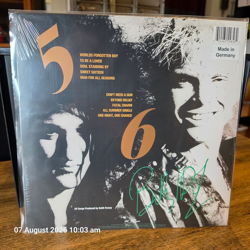 BILLY IDOL  WHIPLASH SMILE  NEW VINYL