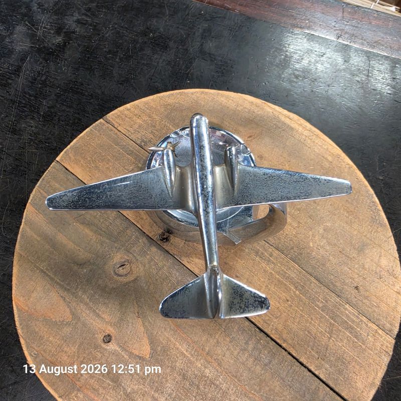 Chrome aeroplane ash tray