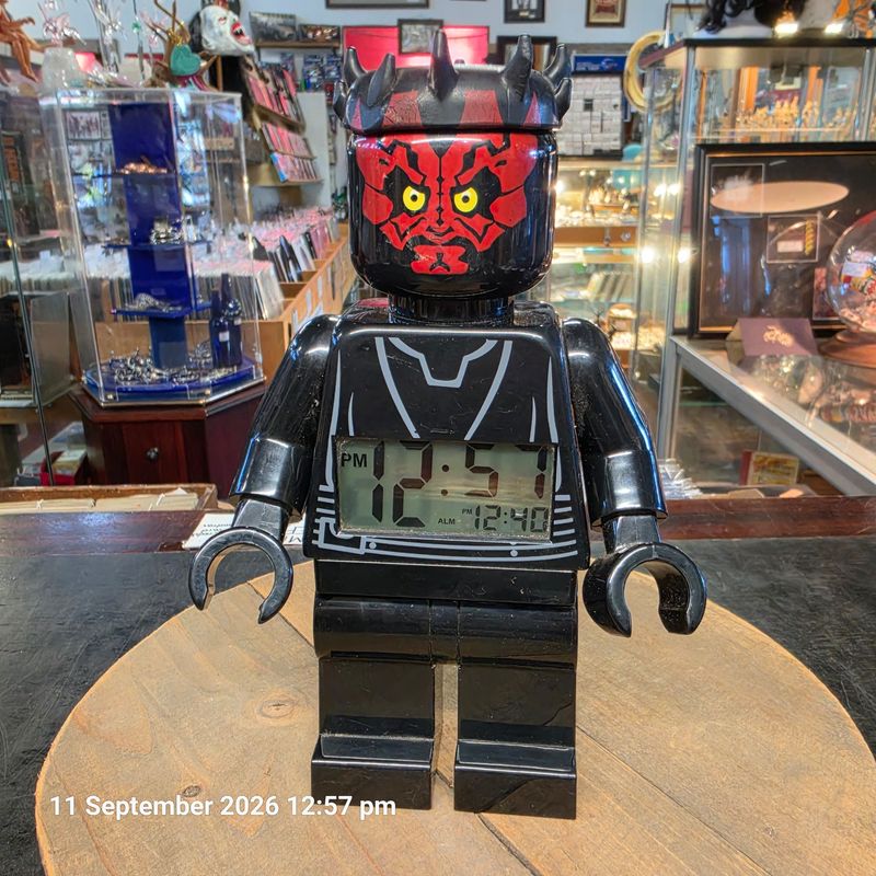 STAR WARS LEGO DARTH MAUL CLOCK