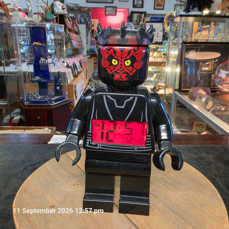 STAR WARS LEGO DARTH MAUL CLOCK
