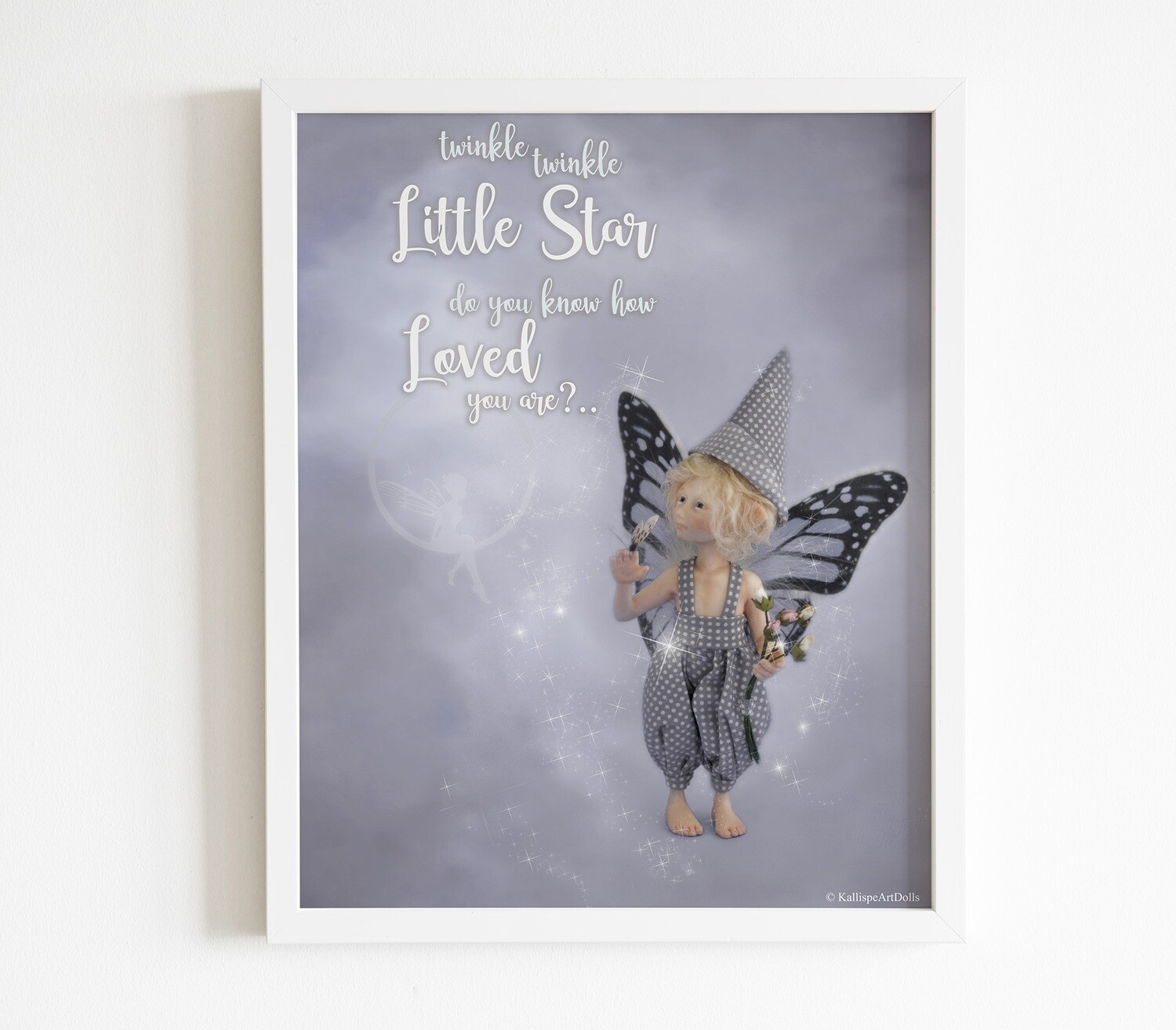 Printable Fairy Poster - digital download for printing of Anthony Cornflower