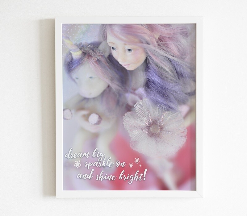 Fairy Print Download/ Fantasy Artwork / Wall Decor / Printable Poster / Fairy Nursery Print / Girls Fairy Print/ Fairy Art Print /