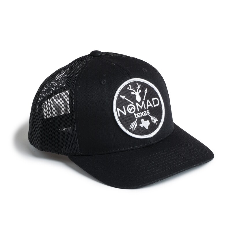 Nomad Black Mesh Hat - BLK Patch