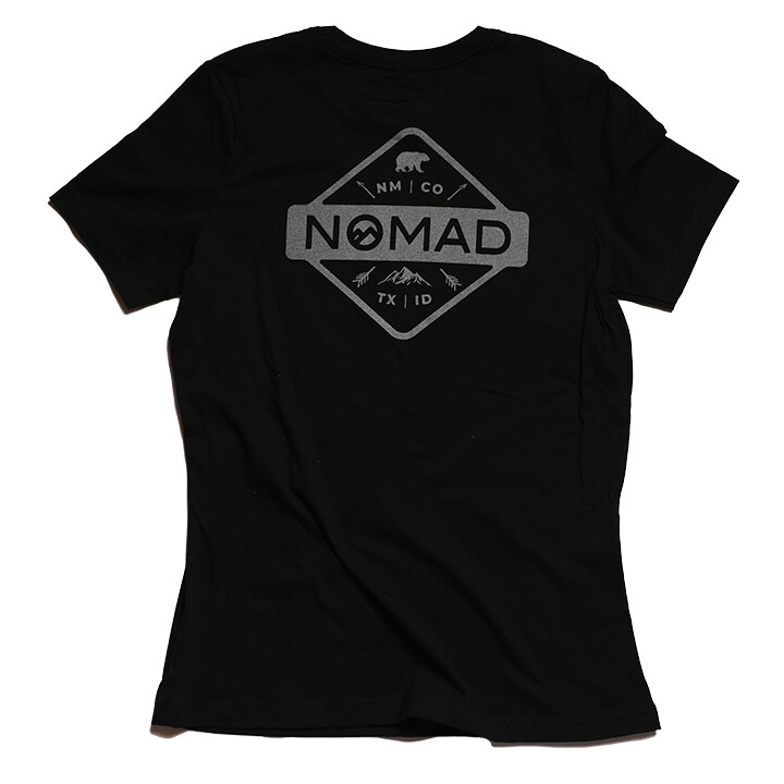 W Nomad Diamond Arrows T-Shirt - Black/Grey