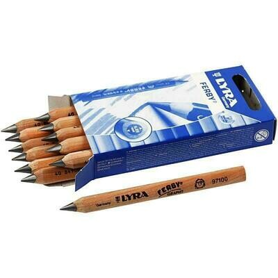 Lyra Ferby Graphite Pencil - Grade HB - Unlacquered - Box of 12 pcs Lyra Ferby Graphite Pencil - Grade HB - Unlacquered - Box of 12 pcs