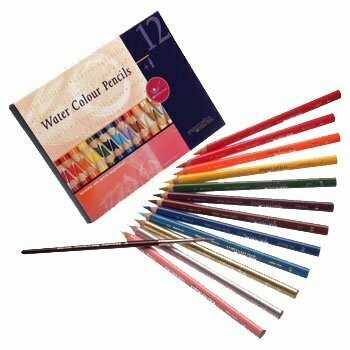 Mercurius Watercolour Pencils - ass. 12 colors +1 Mercurius Watercolour Pencils - ass. 12 colors +1