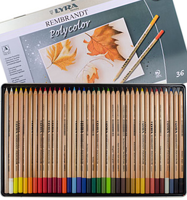 Lyra Rembrandt Polycolor - 36 pencils in Tin Case