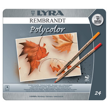 Lyra Rembrandt Polycolor - 24 pencils in Tin Case Lyra Rembrandt Polycolor - 24 pencils in Tin Case