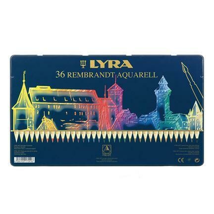 Lyra Rembrandt Aquarell - 36 Pencils in Tin Case