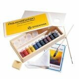 Stockmar Watercolour Paint 12 Asstd  - wooden box - 20ml