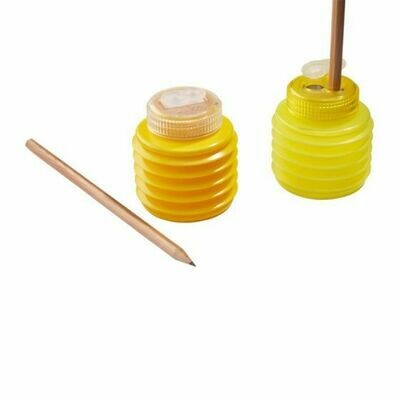 Dual Pencil Sharpener with Grip - right/left hand use Dual Pencil Sharpener with Grip - right/left hand use