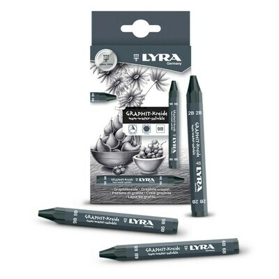 Lyra Graphite Crayons - 2b, 6b, 9b