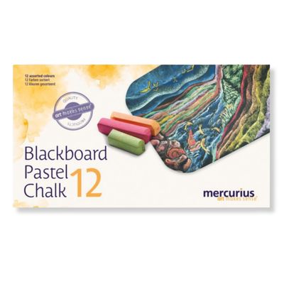 Mercurius Blackboard Pastel Chalk 12 Col. assorted Mercurius Blackboard Pastel Chalk 12 Col. assorted