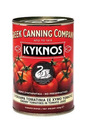 Kyknos Cherry Tomatoes in Tomato Juice - 400g
