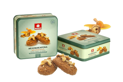 Melomakarona Tin Package - 500g Tin box