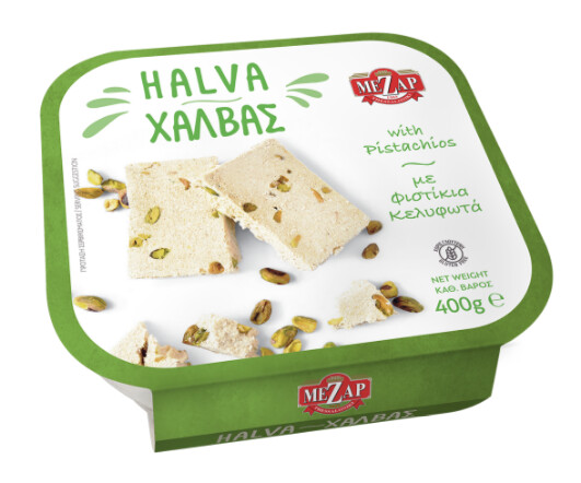 Greek Halva with Pistachio - 400g tub