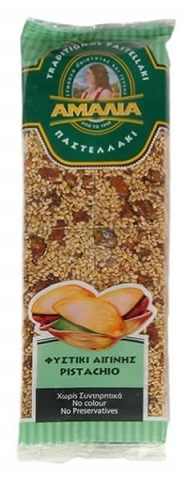 Amalia Sesame &amp; Nut Brittle (Pistachio) - 65g bar