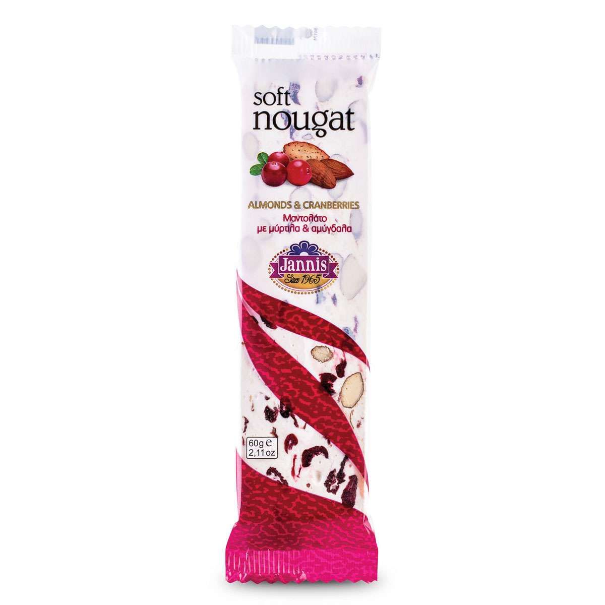 Nougat with Strawberry &amp; Almonds 60g