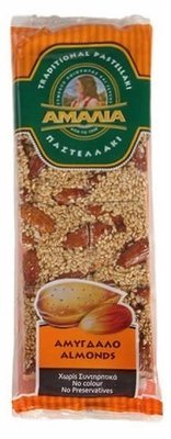 Amalia Sesame &amp; Nut Brittle (Almond) - 65g bar