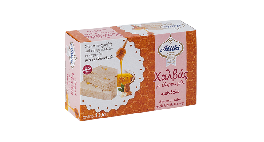 Attiki Honey Halva (Almonds) - 400g box