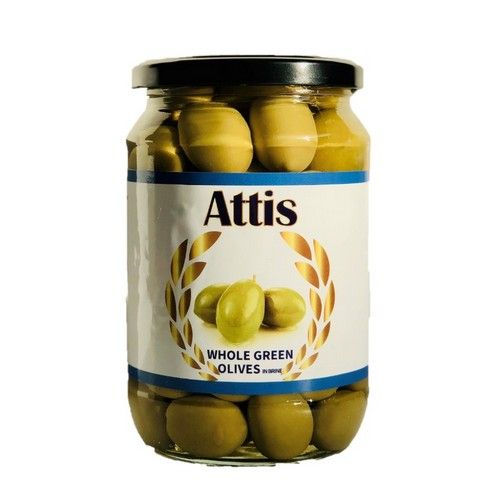 Attis Whole Green Olives - 400g Jar